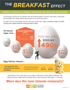 infographic of varying sized eggs to show cost fluctuations