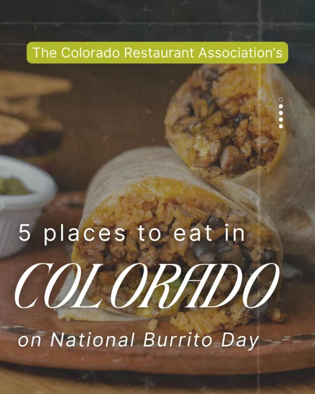 Happy National Burrito Day!🌯

Sink your teeth into a bigger-than-your-head burrito today and go Colorado proud by ordering it smothered in green chile (if possible)!😉 Join us in celebrating this incredible day by visiting a local restaurant or food truck and getting your burrito on.

#CORestaurant #ColoradoRestaurants #ColoradoGreenChili #PuebloChilis #NationalBurritoDay #Burrito #Birria #ColoradoBurrito #303Eats #Foodie